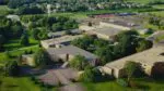 Aerial wide shot of Marmion Academy