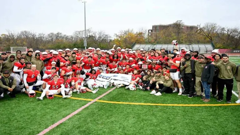 North Central College football team with CCIW championship