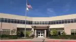 Wide shot of District 204 administration building