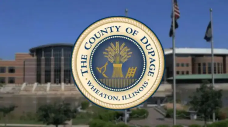 DuPage County Court House with county seal