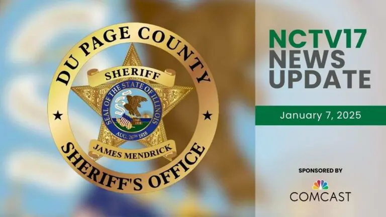 The DuPage County Sheriff's Office logo with the NCTV17 News Update watermark