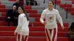 Naperville Central girls basketball warms up before the Metea Valley game.