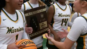 Waubonsie Valley with girls basketball regional