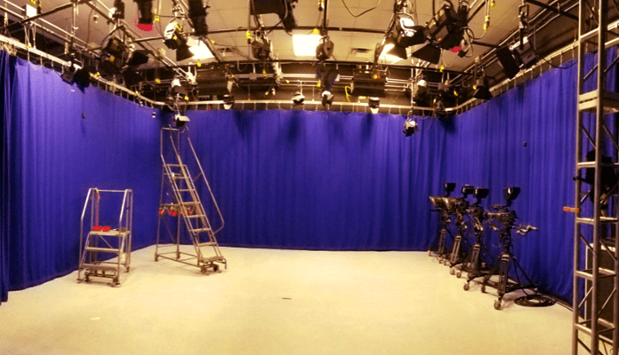 NCTV17's studio is a blank canvas