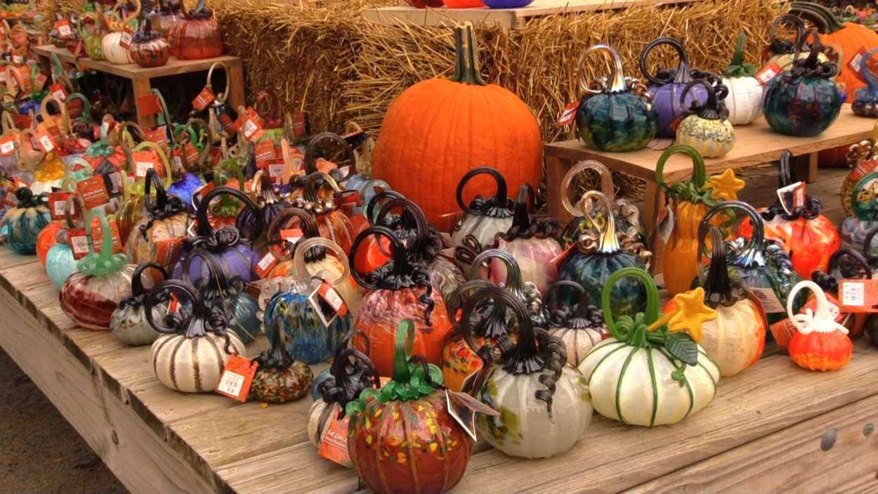 Morton Arboretum Holds 12th Annual Glass Pumpkin Patch