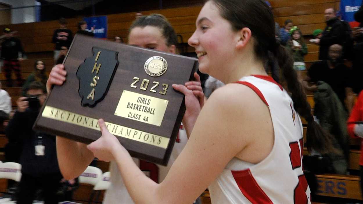 Redwings Bring Home Another Girls Basketball Sectional Title After Taking Down Waubonsie Valley 