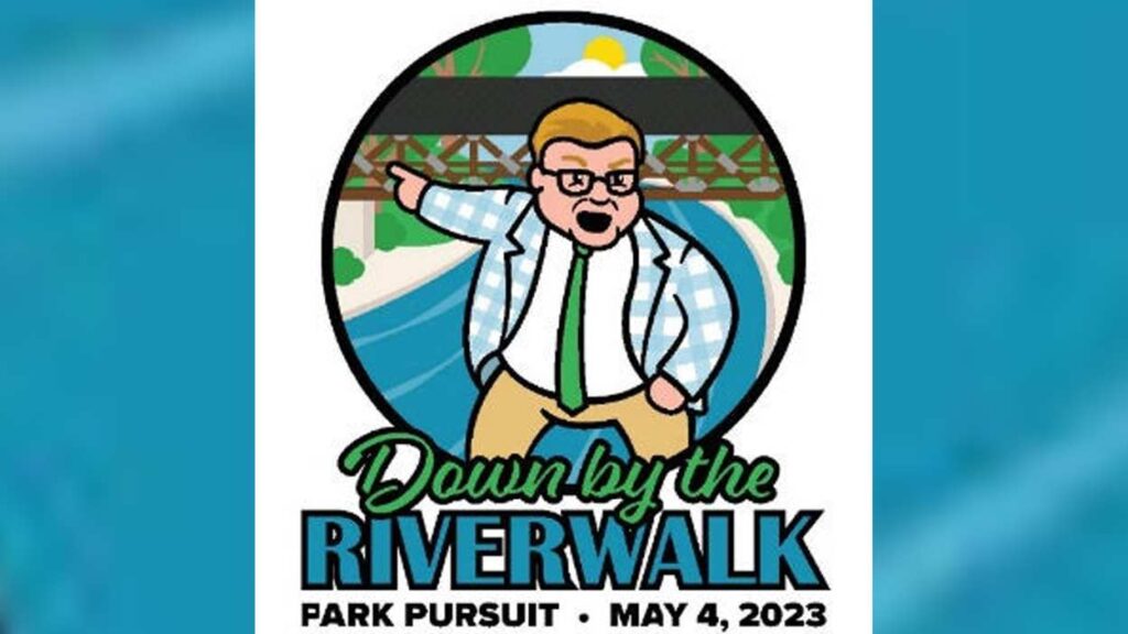 Logo for Down by the Riverwalk Park Pursuit