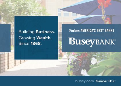 Busey Bank. Building Business. Growing Wewalth. Since 1868