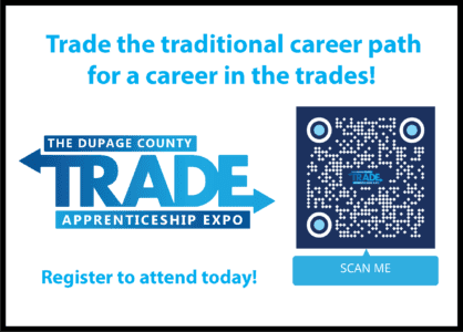 The DuPage County Trade apprenticeship expo. Register to attend today