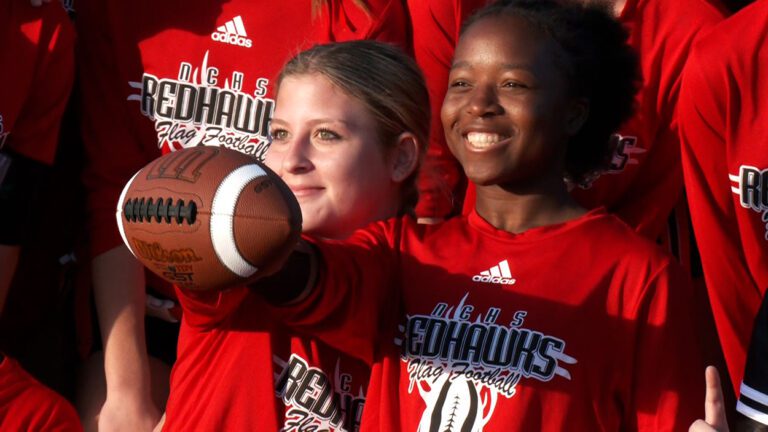 Naperville Central girls flag football