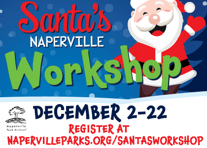 Naperville Park District. Santa's Workshop. December 2-22