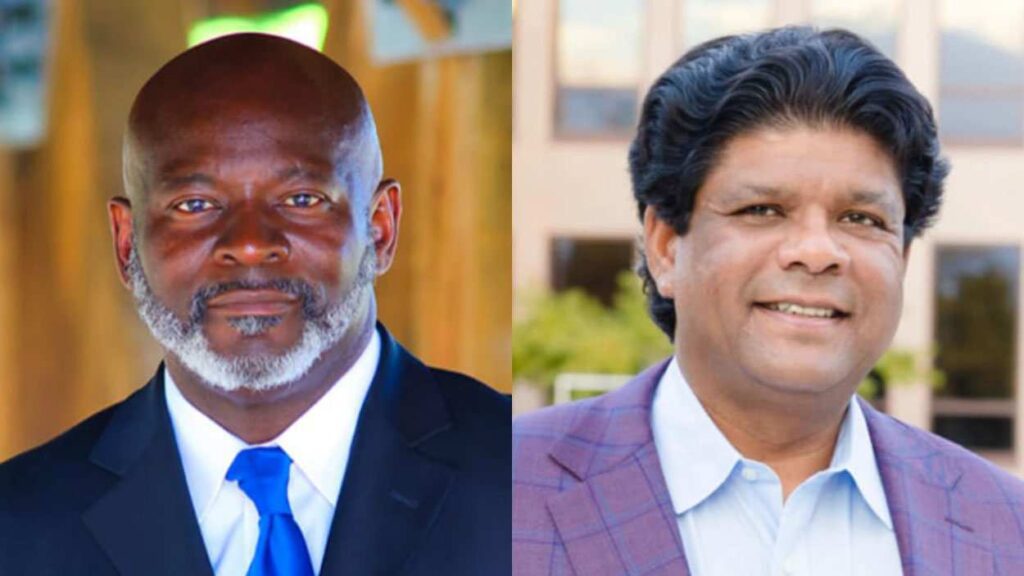 City Council candidates Farid Shabazz and Nag Jaiswal