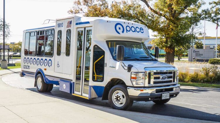 Shorter Pace Bus used for dial-a-ride services